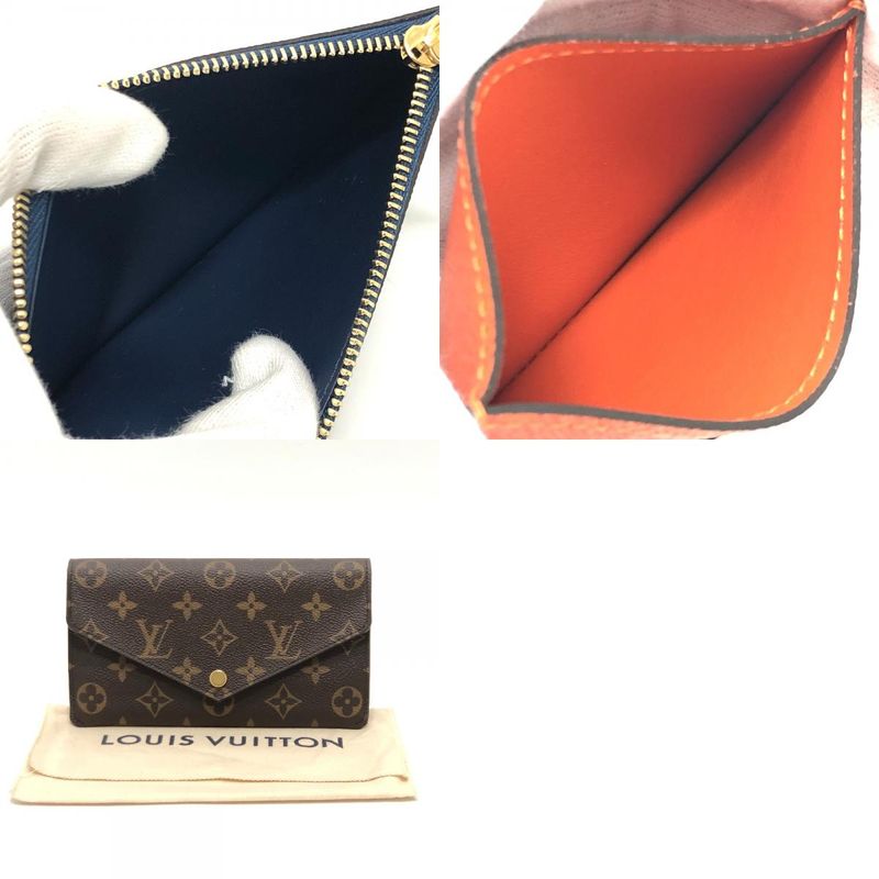 Louis Vuitton Long Wallet Portefeuille -jeanne M62203 Monogram Canvas Rose