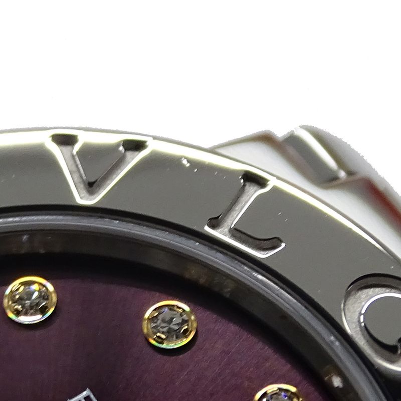 BVLGARI BVLGARI Watch Ladies Brand BVLGARI 12P Diamond Quartz QZ Stainless