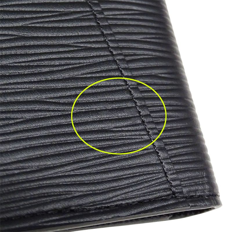 Louis Vuitton Card Case Men's Brand Epi Leather Organizer Do Poche Black M60642