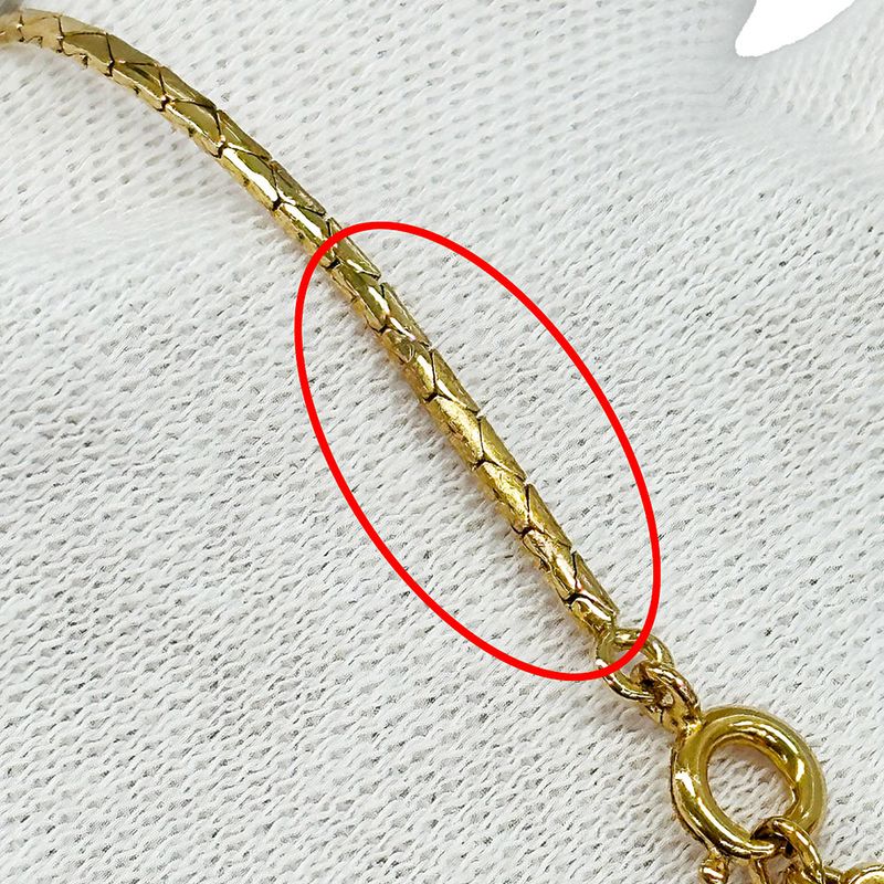 DIOR Necklace Women's Brand Rhinestone Redstone Gold Accessories - Pendant