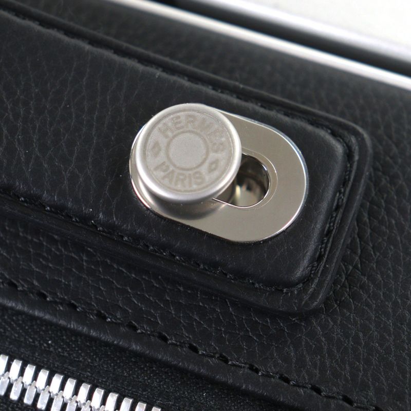 HERMES RMS Ro-ring - Mobility Taurillon Clemence 4 Wheels Sportswear Black K