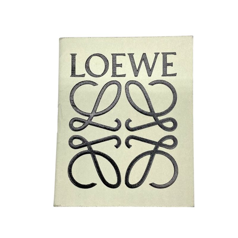 LOEWE Repeat Anagram T-pouch Clutch Bag Second Bag Embossed Logo Leather Navy