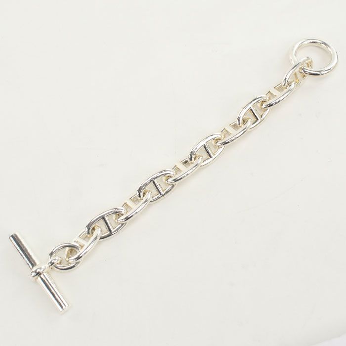 HERMES Chaine D'ancre TGM 10koma Bracelet Silver-925 Unisex