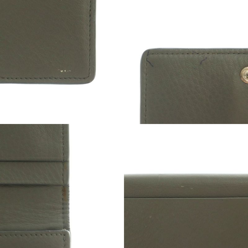 BALENCIAGA Card Case Folio Paper Leather Gray 499201 MI • OS