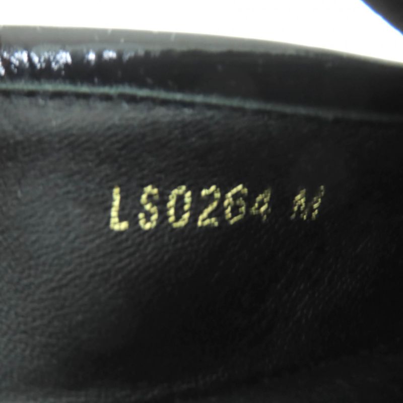 Louis Vuitton 1acyyl Soho Line LV Circle Logo Patent Leather Loafer Black 35