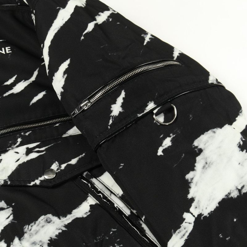 CELINE Tie Dye Blouson Jacket 2w719839s Black Nylon Jacket Men's B