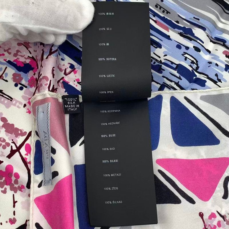 PRADA Scarf Silk Arakurayama Sengen Park Multicolor - Box Included