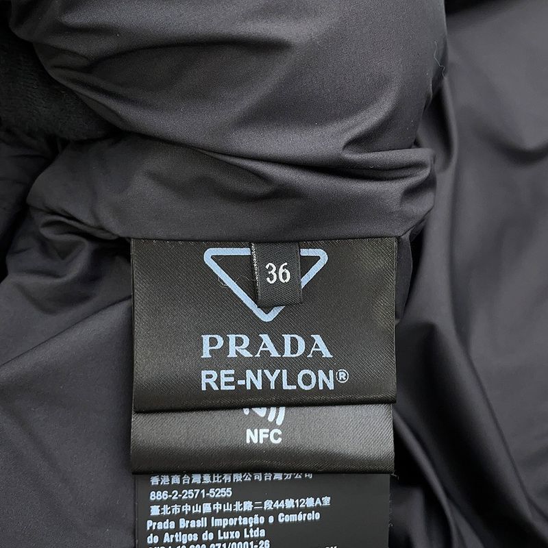 Prada Down Jacket Knit Wool 36