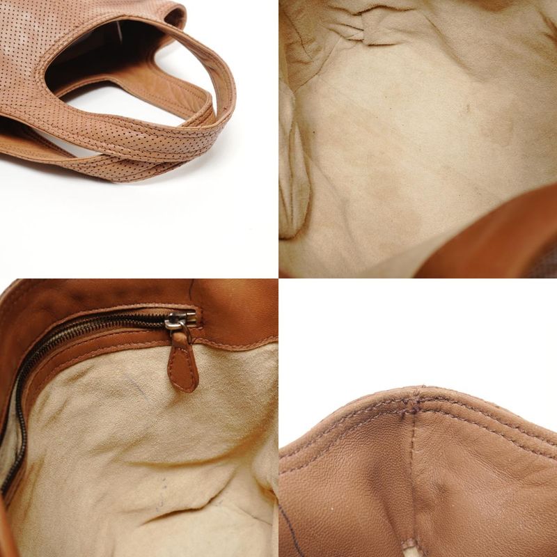 Bottega Veneta Handbag Perforated Intrecciato Leather