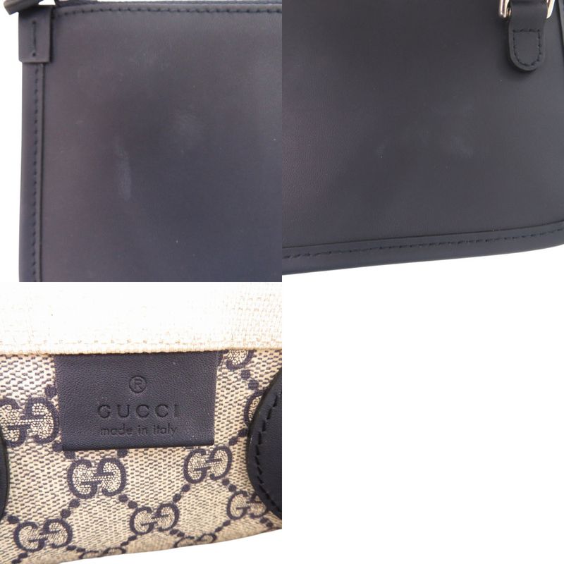 GUCCI 2way Print Medium Tote Bag 772144 Tote Bag Canvas Leather Natural 0811