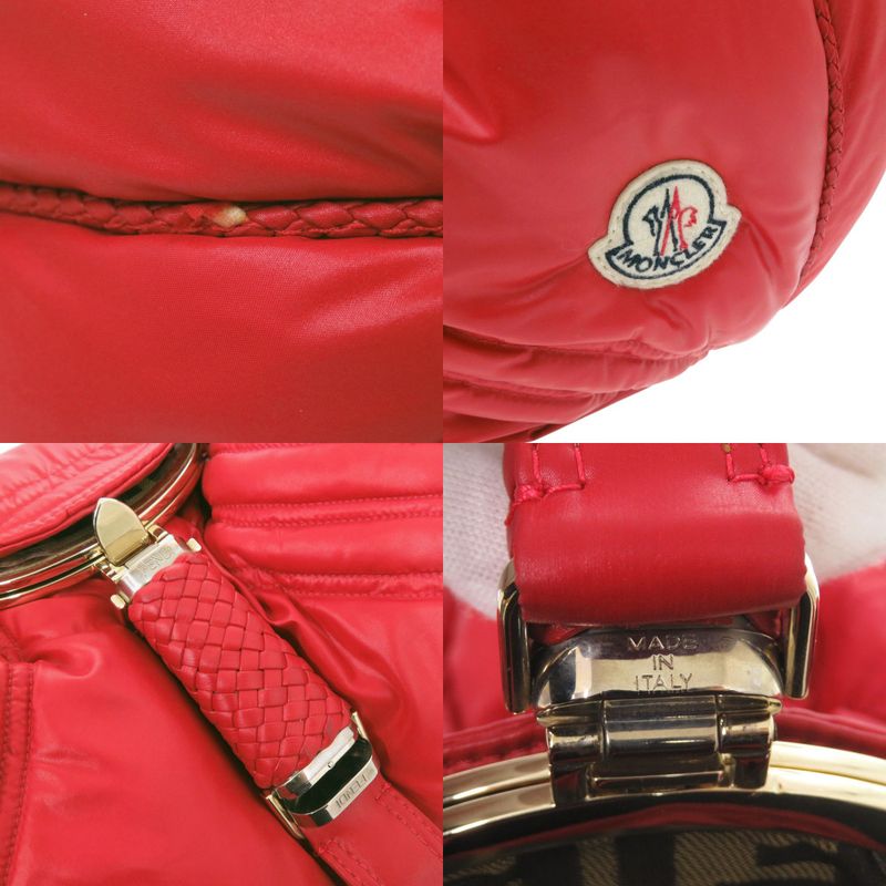 FENDI × Moncler Spy Bag Handbag Nylon Leather Red 2180 FENDI × Moncler