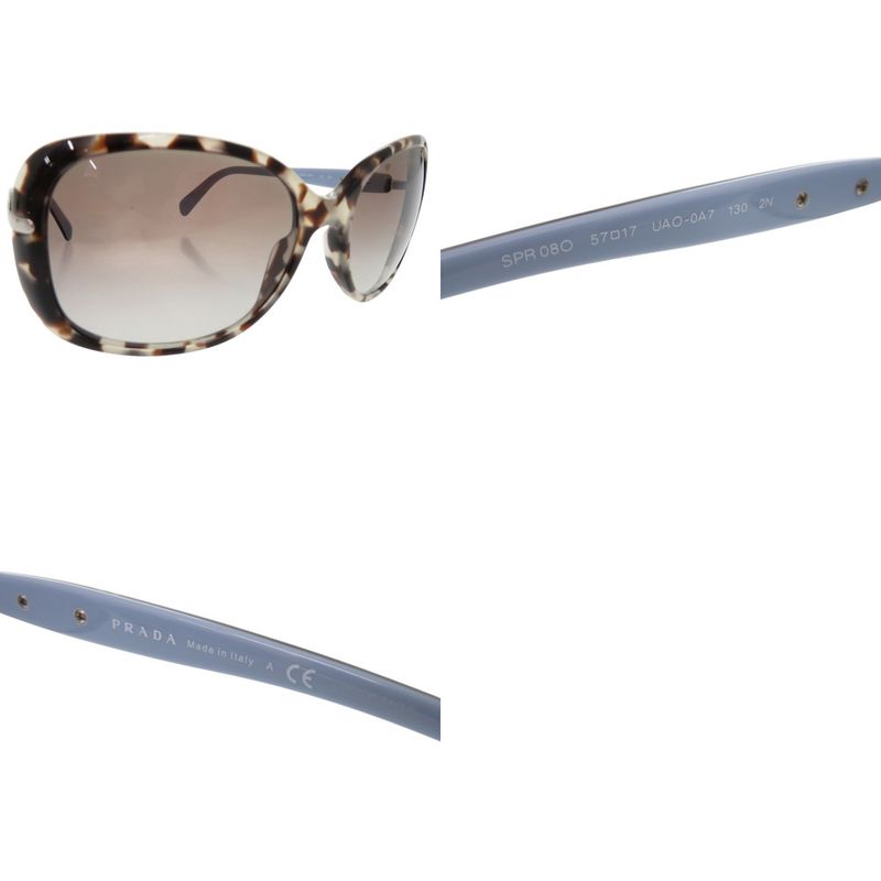 PRADA Butterfly Sunglasses Spr08 Plastic Black 0767 PRADA