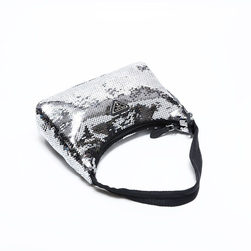 Prada Shoulder Bag Re Edition Sequin Hobo