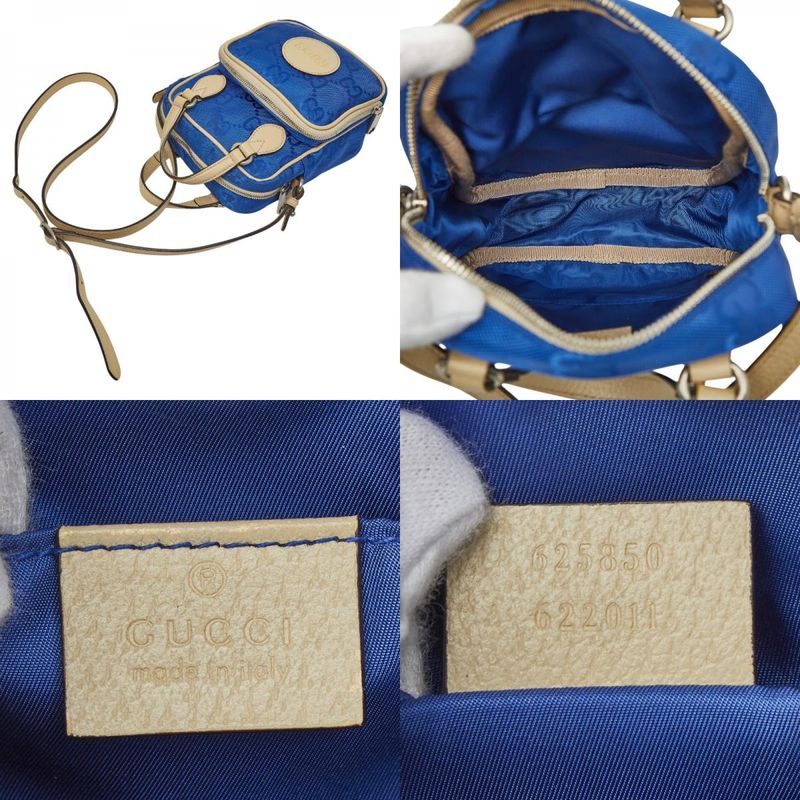 GUCCI GG Nylon Off The Grid Handbag Shoulder Bag 2WAY 625850 Blue - Nylon