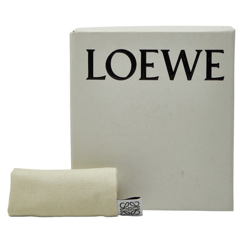 LOEWE Linen Trifold Wallet Trifold Wallet Blue - Leather Women's LOEWE