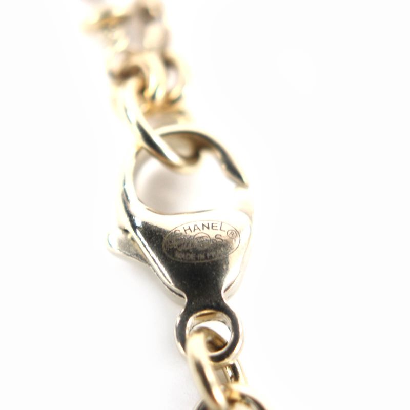 CHANEL 2022 C22S Star Motif Coco Mark Costume Jewelry Necklace Gold France