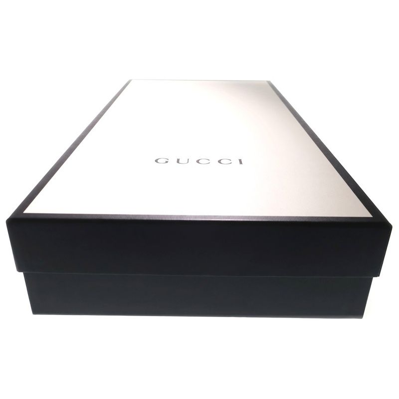 GUCCI Interlocking G Hosebit Leather Plaid Tweed Cut Replacement Heel Side Zip