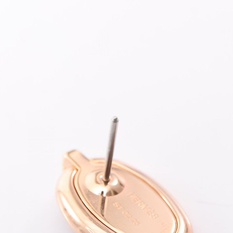 HERMES Earrings Maillon Mini H100052 GP Earrings Ladies Used A