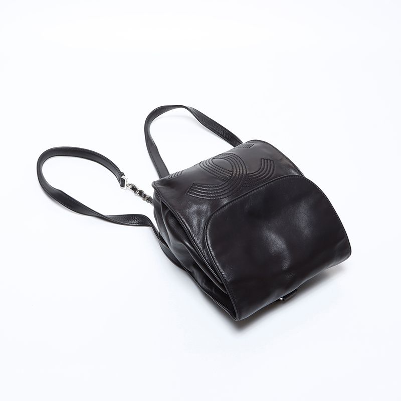 Chanel Backpack CC Logo Lambskin