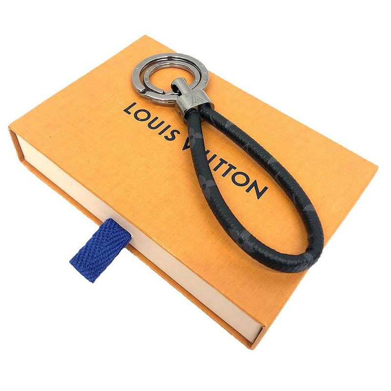 Louis Vuitton Monogram Eclipse Porto Cles Haro Key Holder Key Ring M68853