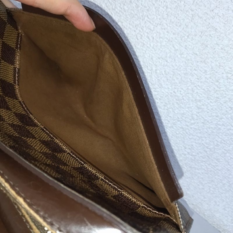Louis Vuitton Saint Damier Clutch Brown