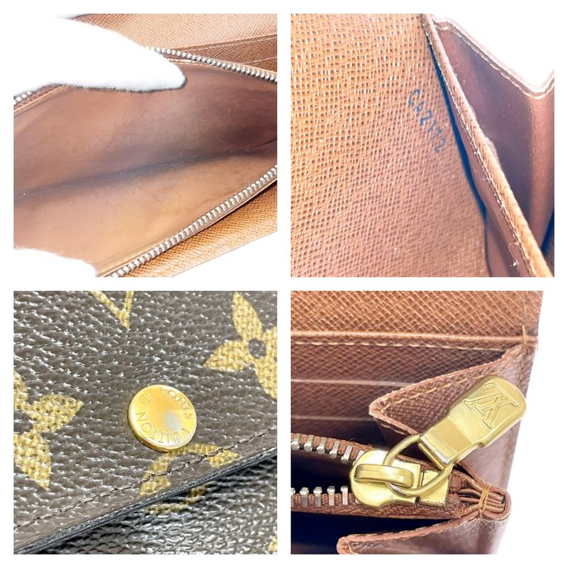 Louis Vuitton Monogram Portefeuille Sarah Brown Long Wallet