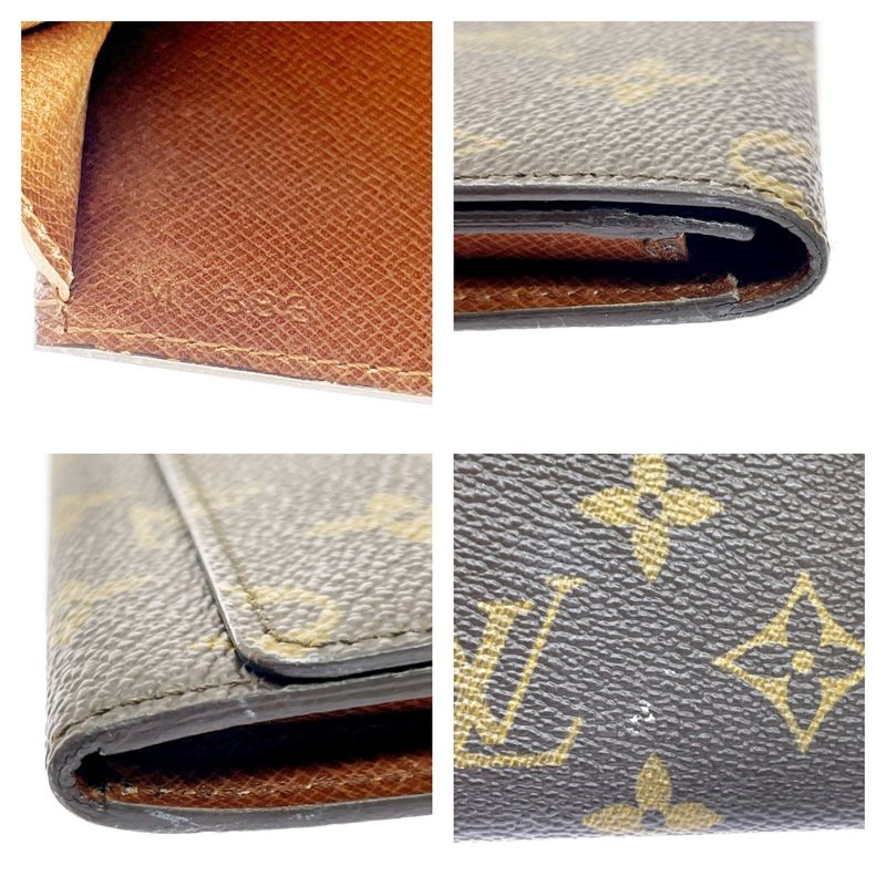Louis Vuitton Monogram Portefeuille Long Wallet Brown