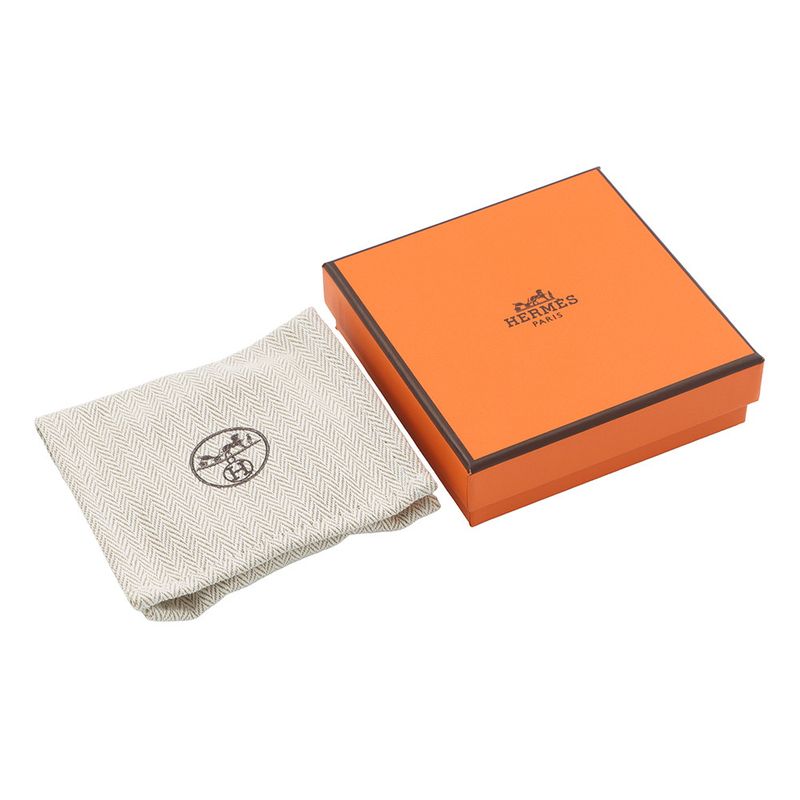 Hermes Bracelet Croisier Double Tour Black Silver Swift T3