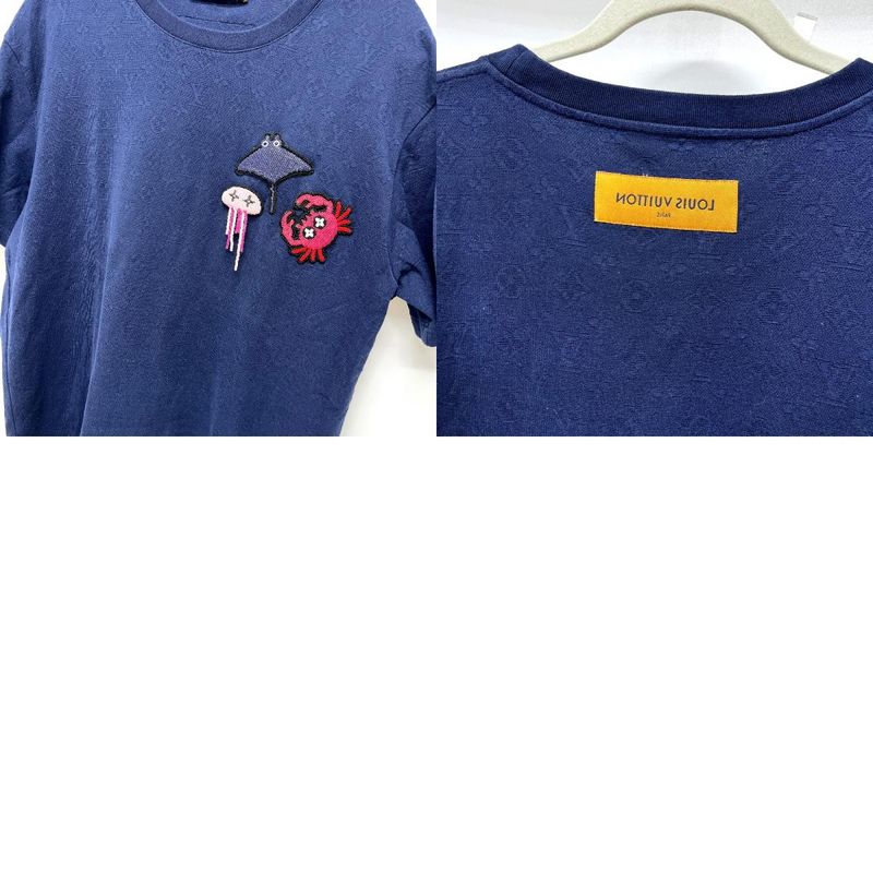 Louis Vuitton Short Sleeve T-Shirt Beads Animal & Monogram Dg1