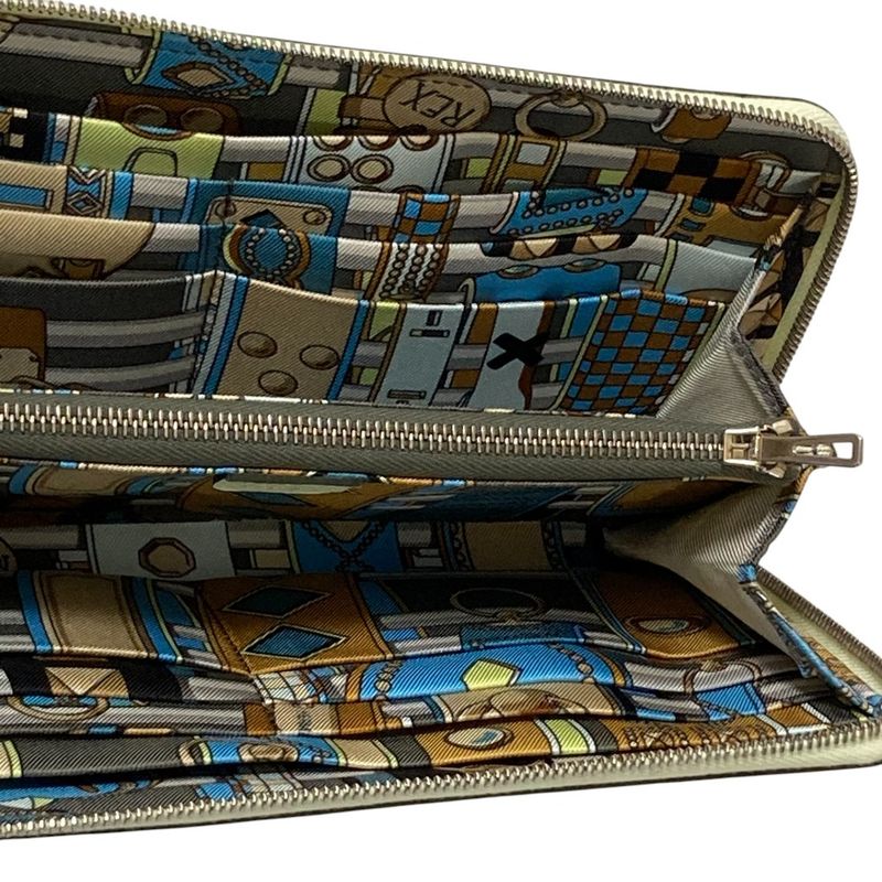 Hermes Veau Epsom Azap Long Silk in Wallet W