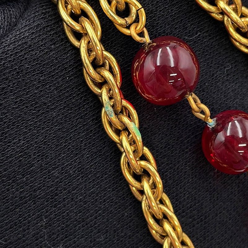 Chanel Necklace Gripois CC Logo Metal