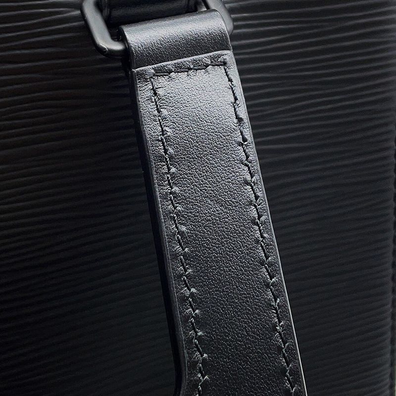 Louis Vuitton Handbag Epi Sac Plafold 2-Way Shoulder Black Noir