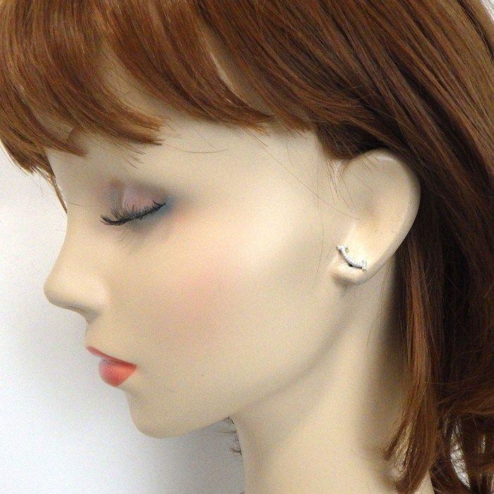 Tiffany & Co Earrings T Smile Mini Micro Diamond Total