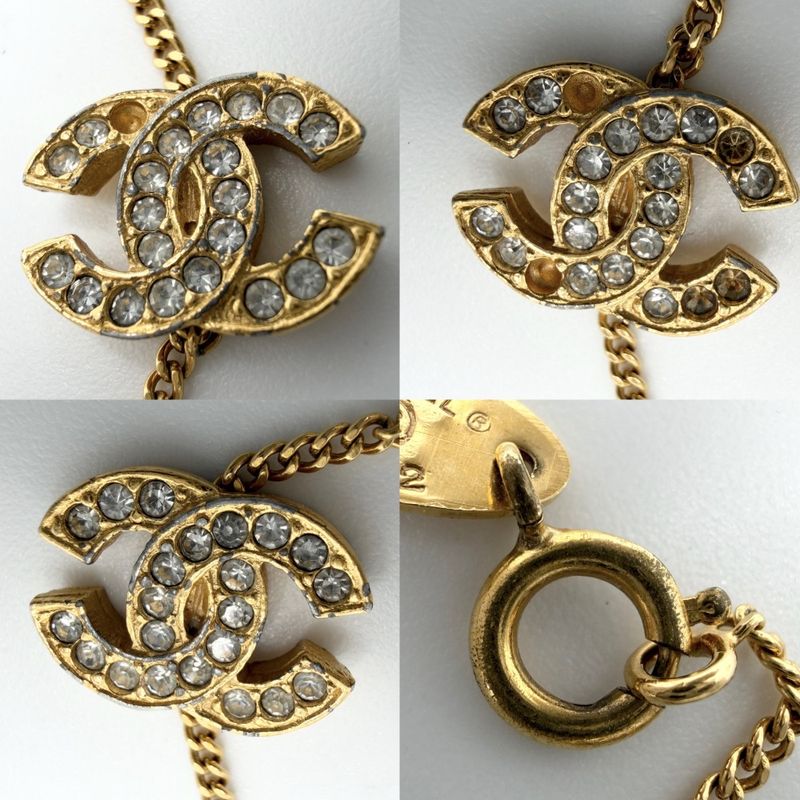 Chanel Bracelet Triple CC Logo Coco Gold