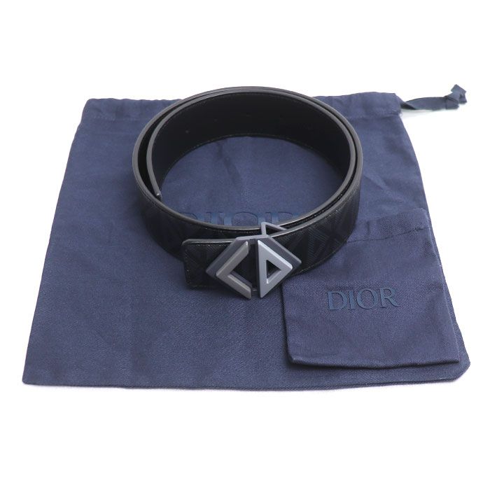 Dior CD Diamond Belt Black 70 28