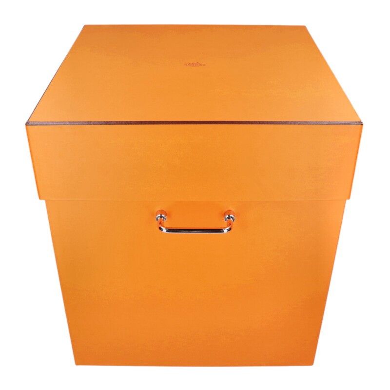 Hermes Equipages D'herms Cork Stool Large Model Leather