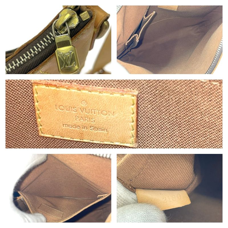 Louis Vuitton Monogram Odeon PM Shoulder Bag Brown