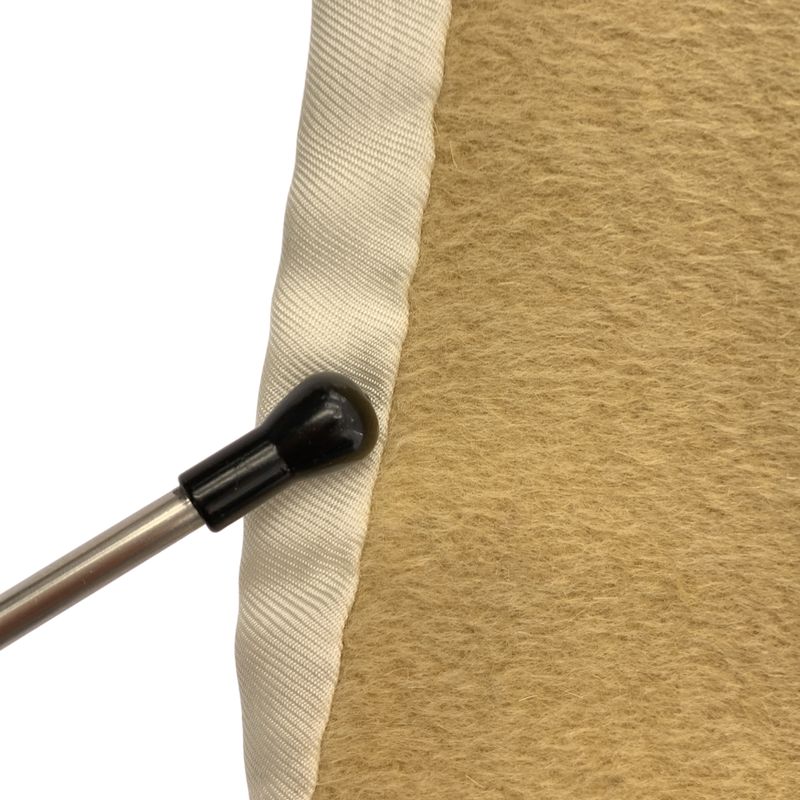 Hermes Feather Reversible Shawl Muffler Feather Pattern Beige Scarf