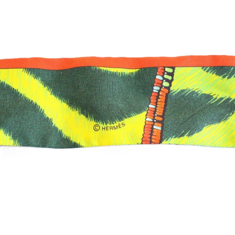 Hermes Twilly Graffiti Silk Green