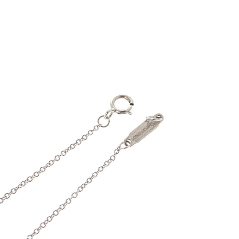 Tiffany & Co. T Smile Small 18K White Gold Saffiano Necklace