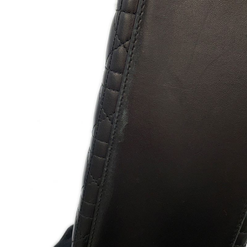 Dior Handbag Lady Dior Cannage Leather 2-Way Black