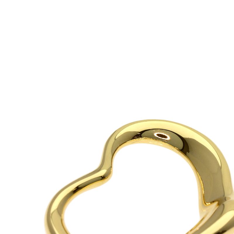 Tiffany & Co. Open Heart Pendant Top 18K Yellow Gold