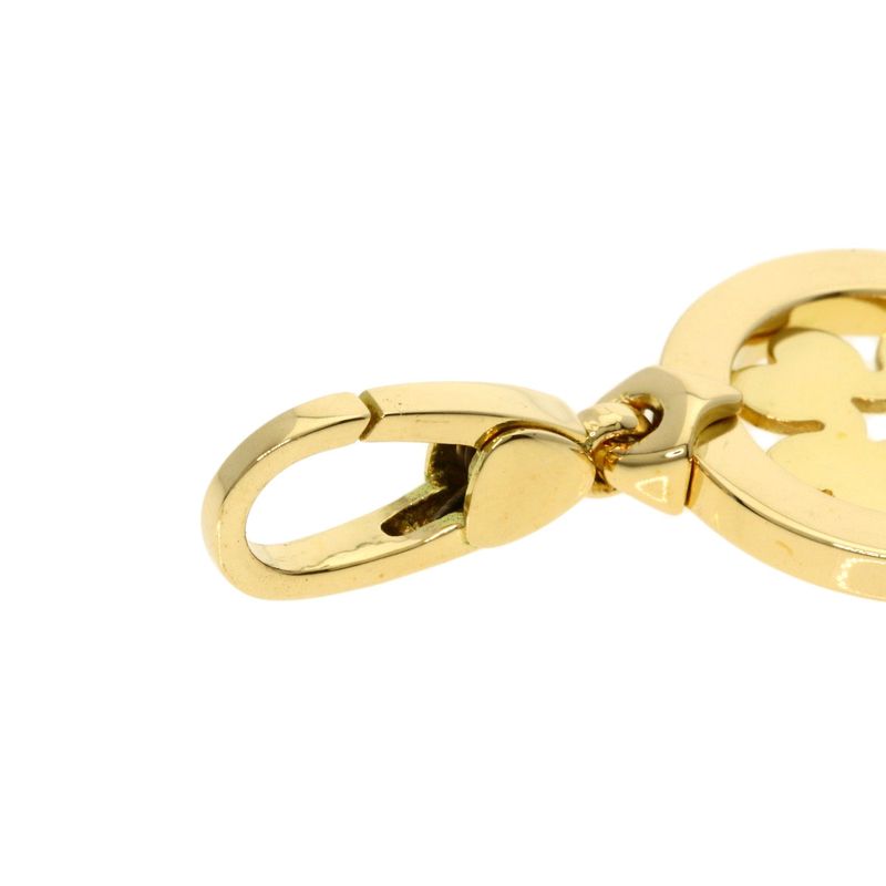 Bvlgari Tondo Clover Charm Pendant Top 18K Yellow Gold