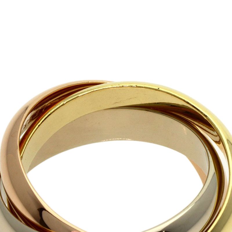 Cartier Trinity 51 Ring 18K Yellow Gold 18K White Pink