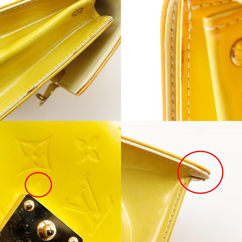 Louis Vuitton Spring Street Monogram Vernis Yellow Handbag