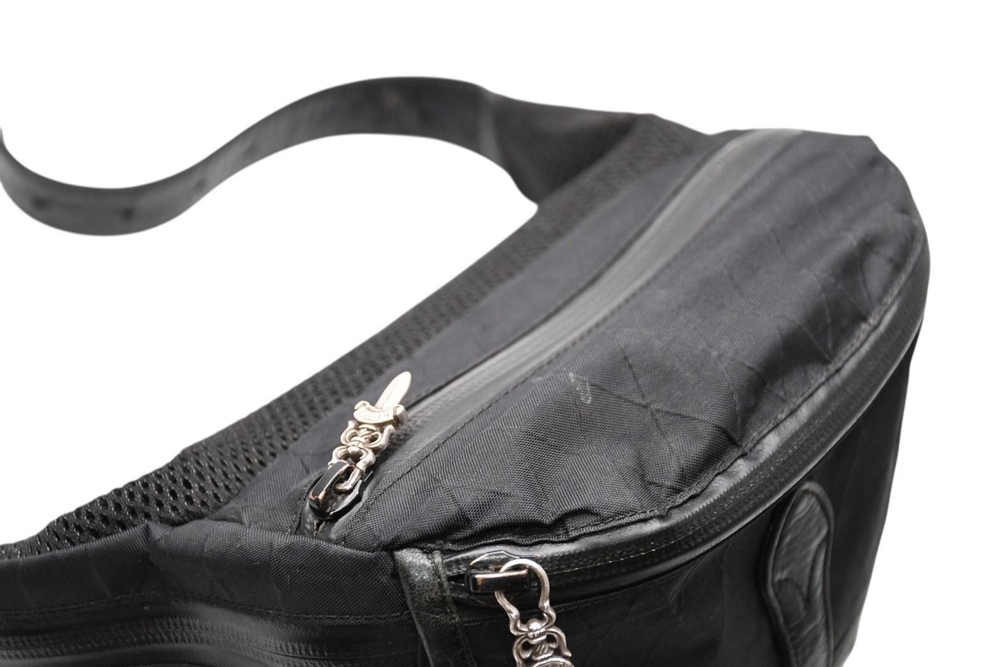 Chrome Hearts Snat Pack 1 Nylon 1 Large Belt Bag Black 925 Sterling Silver — view 8