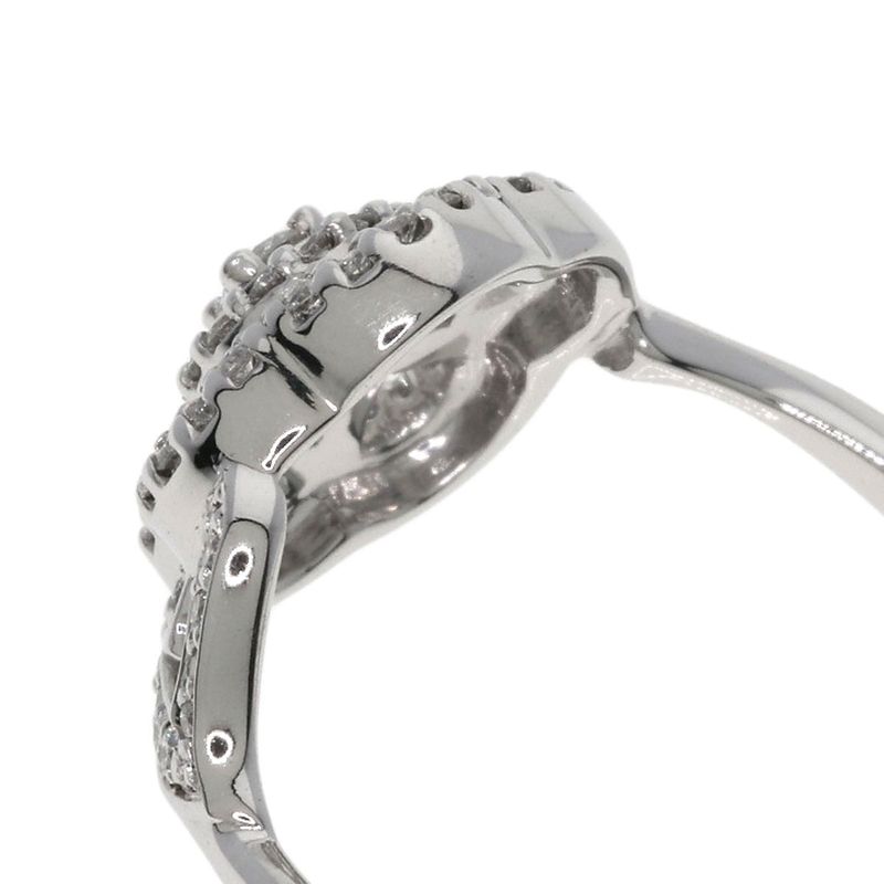 Chanel Camellia Collection Diamond Ring 18K White Gold