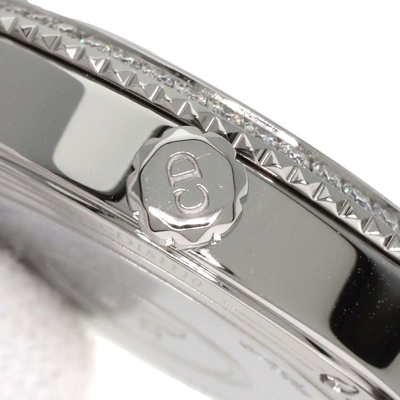 Dior Montaigne Diamond Bezel Watch SS