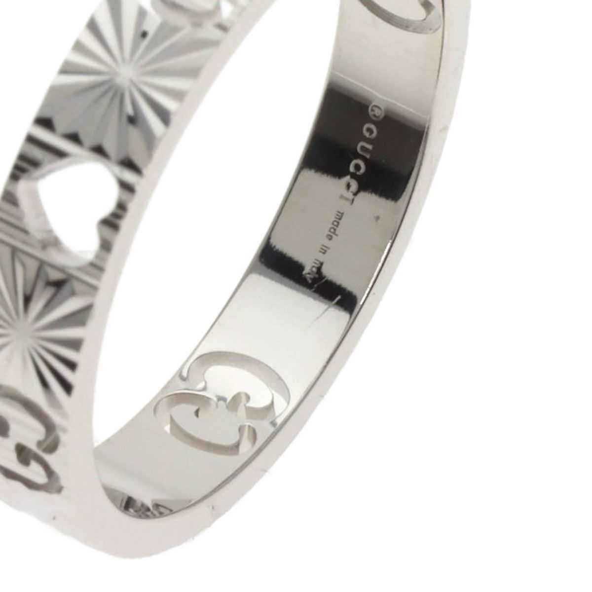 Gucci Icon Heart Ring 18K White Gold