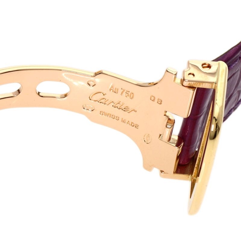 Cartier Captive de LM Watch 18K Yellow Gold Leather